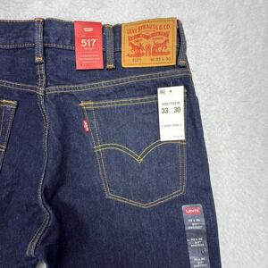 Levis 517 Boot Cut Denim Jeans Mens 33x30 Blue NWT